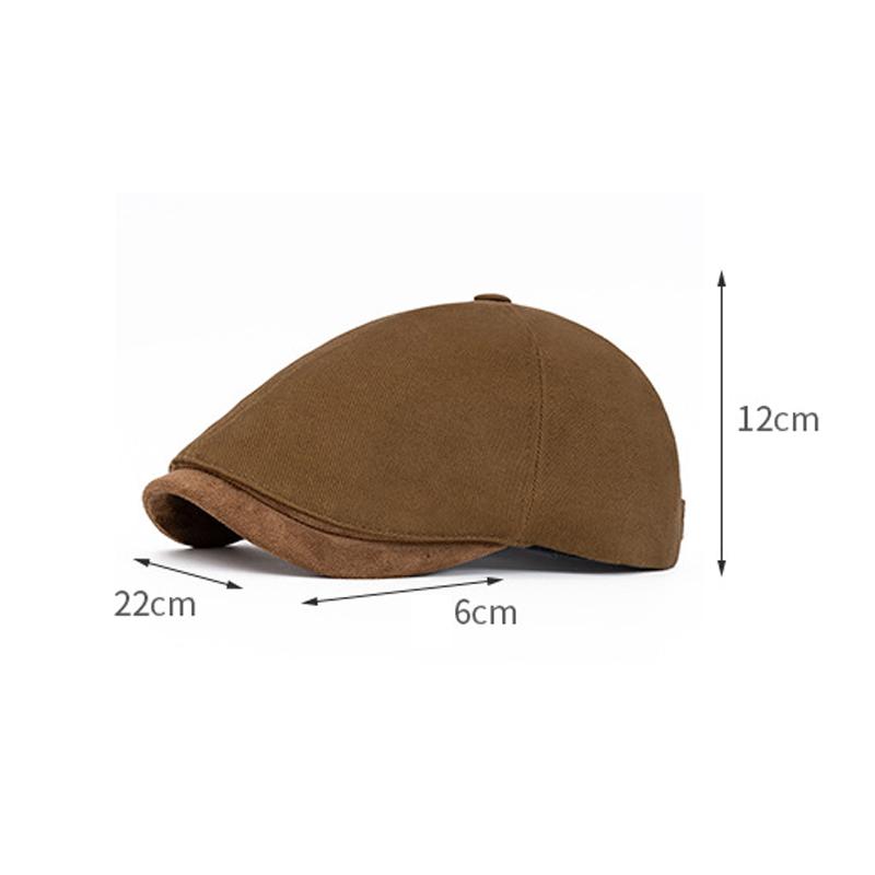 Vintage Forward Cap Men Beret Spring Autumn Peaked Cap