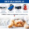 Cat Collar with Bell, 1 Pack Blue Japanese Style Waves Print Pet Collar Adjustable Cat Collar with Fortune Bell for Small Cats Puppy Pets, M
