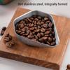 2PCS Coffee Bean Dosing Cup Stainless Steel Coffee Bean Weighing Tray Coffee Powder Spoon Colorful and Retro Color