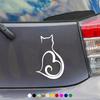 Katter Elsker Hjerte Bilklistremerker for Vindu Støtfanger Styling Dekorasjon Ripe Dekning Biltilbehør Selvklebende Vinylmerker