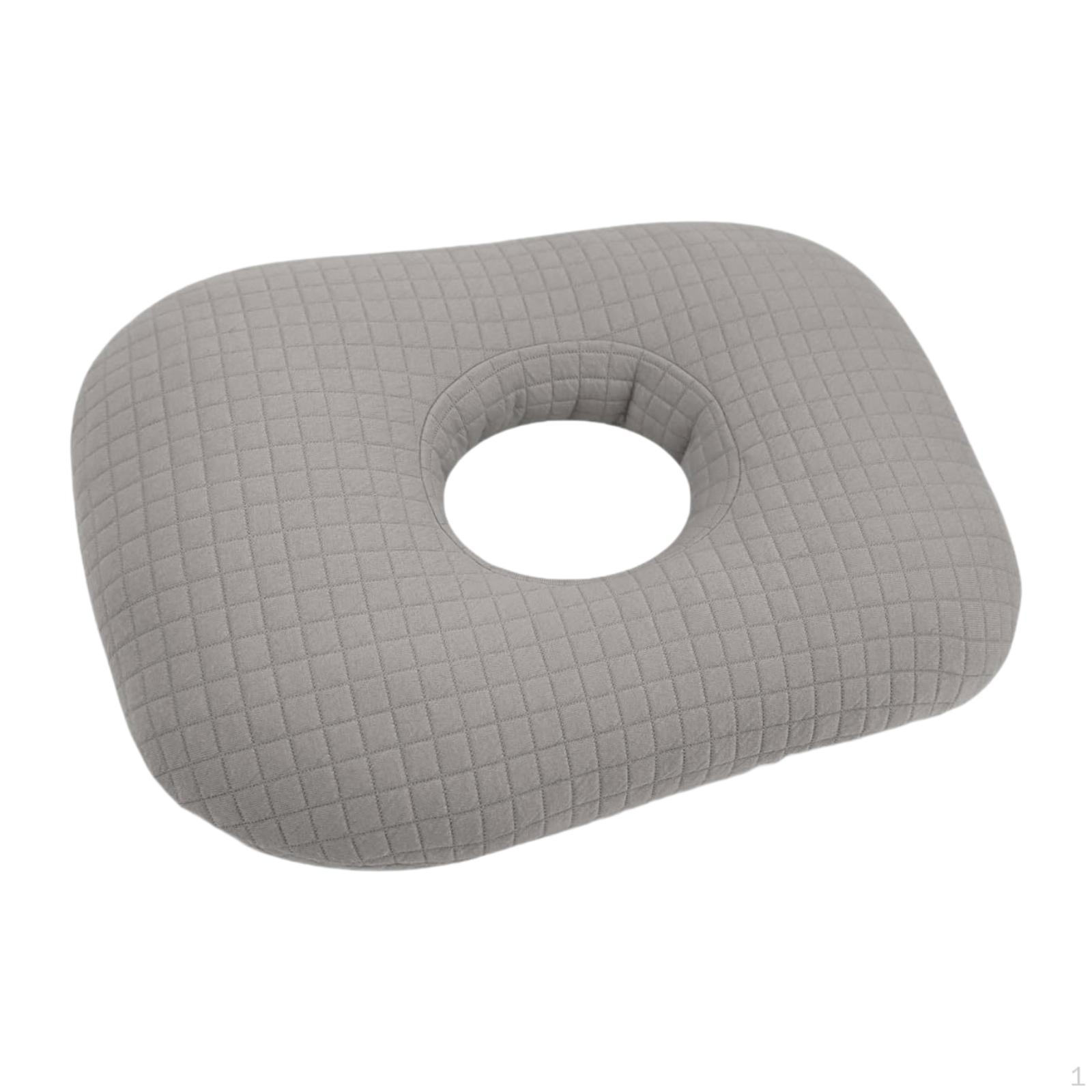 

Ear Piercing Pillow Breathable Comfortable, Washable Removable Cover Side Sleepers with A сірий колір