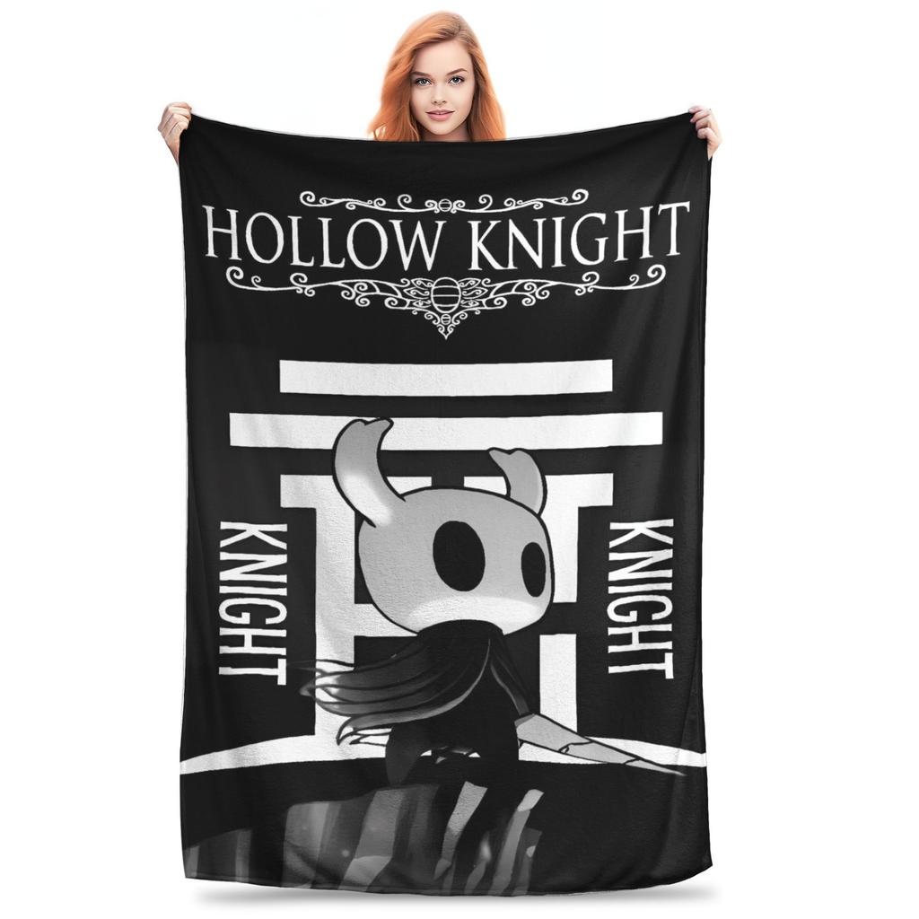 Hollow Knight Fashion Digital Printed Blanket Warm Soft Plush Throw Blanket For Students Living Room Flannel Bedspread Bed Cover