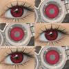 COD EYESHARE RAVEN BLACK Cosplay Contact Lenses Blood-red Halloween Eye Makeup Lens White/Black Crazy Cosplay Softlens