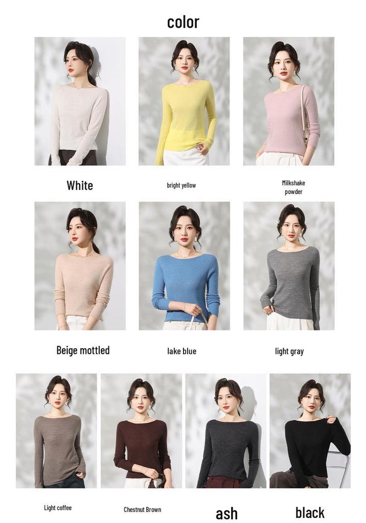 Le Kasha Elegant One-Shoulder Knit Sweater - Women's Autumn/Winter Slim Herringbone Top