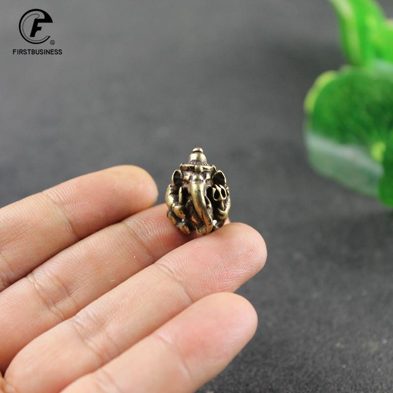 MINI Lord Ganesha Buddhas Statue Elephant God Sculptures Ganesh Figurines Pure Copper Home Garden Buddha Decoration Model Gift