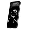 Funny Cute Cartoon Matchman Phone Case for Samsung Galaxy Z Flip 3 4 5 Shell For Samsung Z Flip3 Flip4 Hard PC Bumper Cover