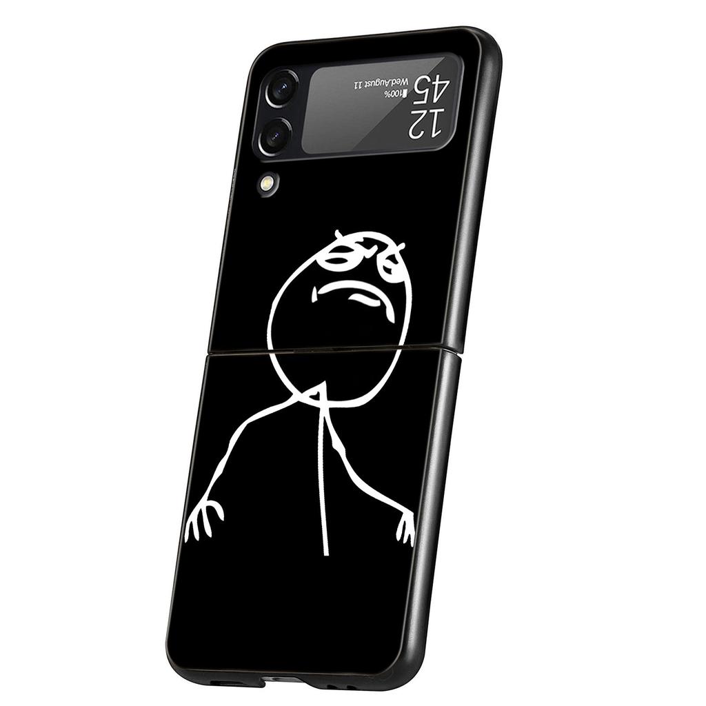 Funny Cute Cartoon Matchman Phone Case for Samsung Galaxy Z Flip 3 4 5 Shell For Samsung Z Flip3 Flip4 Hard PC Bumper Cover