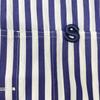 sacai 23-06505 23 Stainless Steel Blue x White Thomas Mason Striped Short Sleeve Shirt tops 1 Blue x whiteUsed