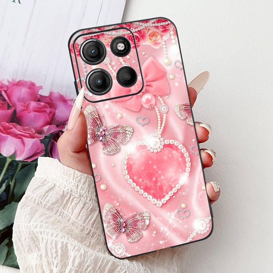 Silicone Case For Motorola Moto G15 G75 2024 Cover Cute Panda Lion Shockproof TPU Phone Cases For MotoG15 MotoG75 G 75 G 15 Etui