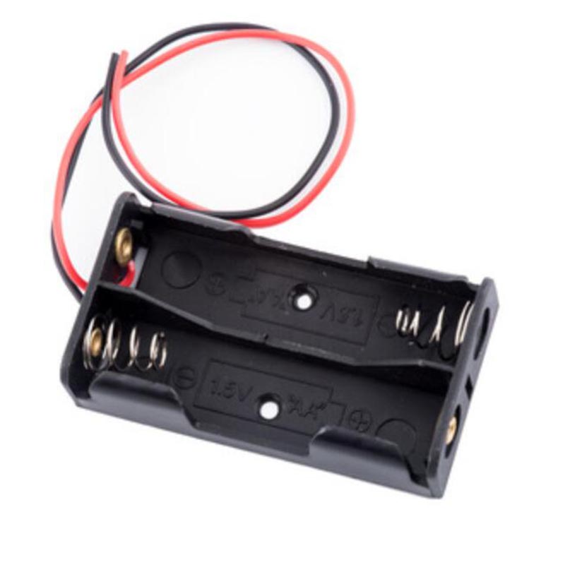 5pcs 1 2 3 4 Slots Ports AA Size Power Battery Storage Case Box Holder Leads With Q1