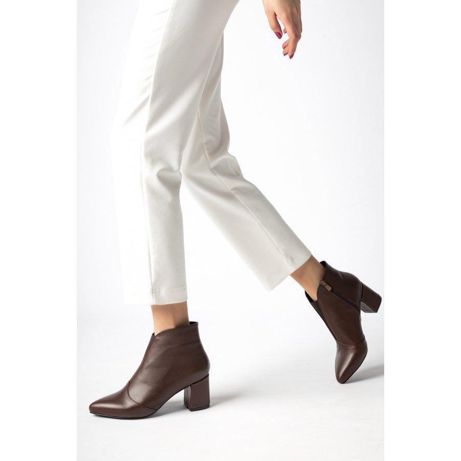 Botas De Mujer De Piel Verdadera Con Tacón