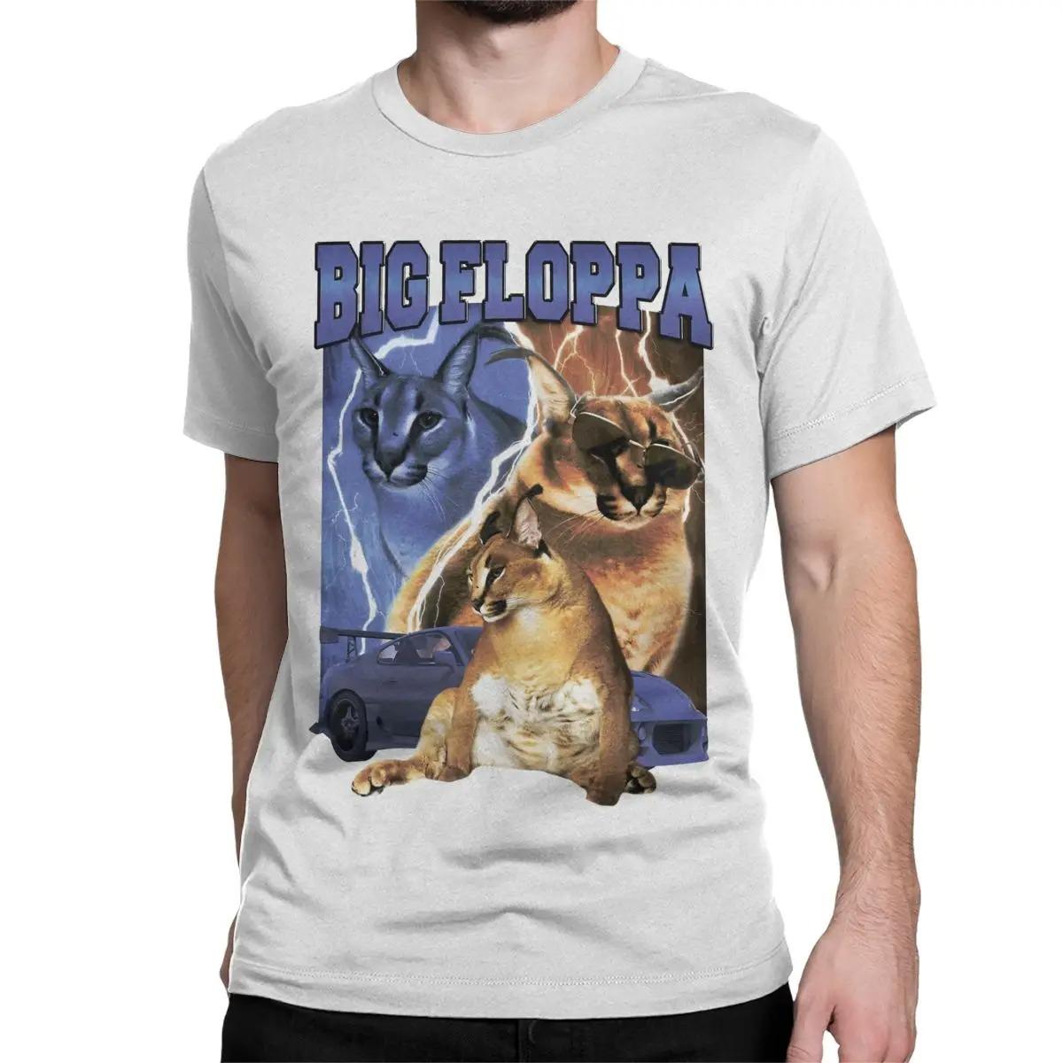 

Мужские Женские БОЛЬШИЕ FLOPPA ВИНТАЖНЫЙ РЭП Мем с котом Футболки Big Floppa Чистый хлопок Одежда Уникальные футболки с коротким рукавом Идея для подарка Футболки 4XL