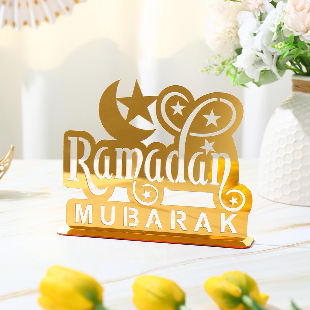 Ramadan Ornament Eid Mubarak Ornament 2024 Ramadan Decoration For Home Islamic Muslim Party Decor Ramadan Kareem AL Adha
