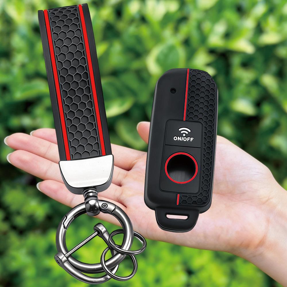 

2026 New Style Keychain Silicone Remote Motorcycle Key Case For YAMAHA T-MAX TMAX530 TMAX560 2017-2025 Key Fob