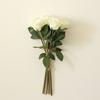 Realistic Simulation Rose Flower Real Touch Fake Flowers  Outdoor Garden Decor