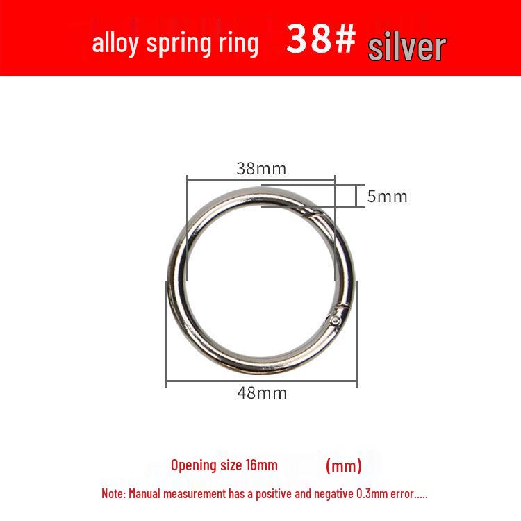 Federring Zinklegierung Handtaschenschließe - Großer runder Haken für Schmuck & Accessoires