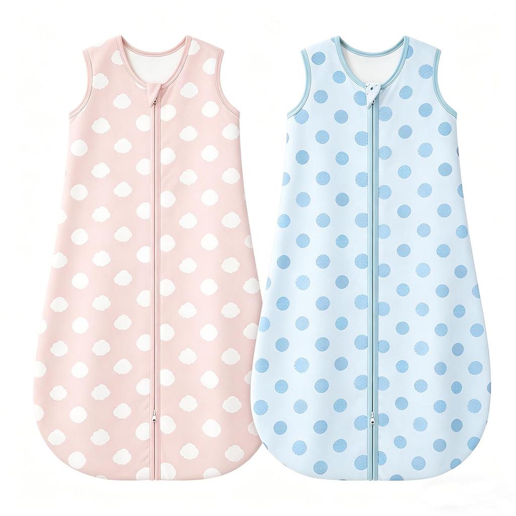 A-Class Pure Cotton Baby Sleep Bag - Lightweight Summer Vest Pajamas, Anti-Kick Design