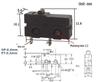 KW12 Mikro-Stativ Kippschalter, 5A/250V, KW11-3Z, Reiseendschalter