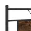 Bed Frame Without Mattress Smoked Oak Finish 183 X 203 Cm Engineered Wood