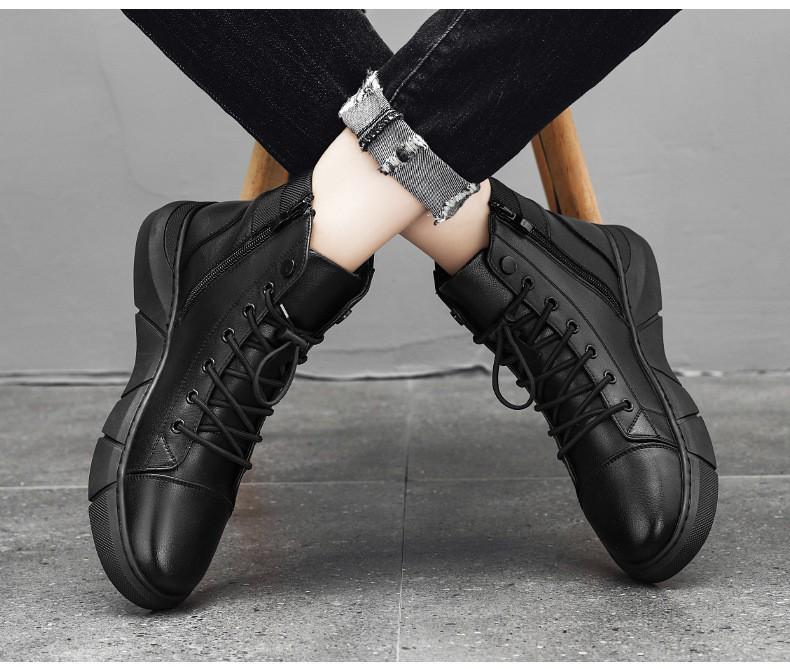 2025 Men's Spring Martin Boots: Lightweight Outdoor British Style Casual Short Boots