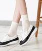 LENIC&MCCOY Camellia Pearl Point Middle Socks Fm55As175