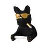 Modern European Wall-mounted Toilet Paper Holder with Sunglasses And Dog Motif. Ideal for The Home.