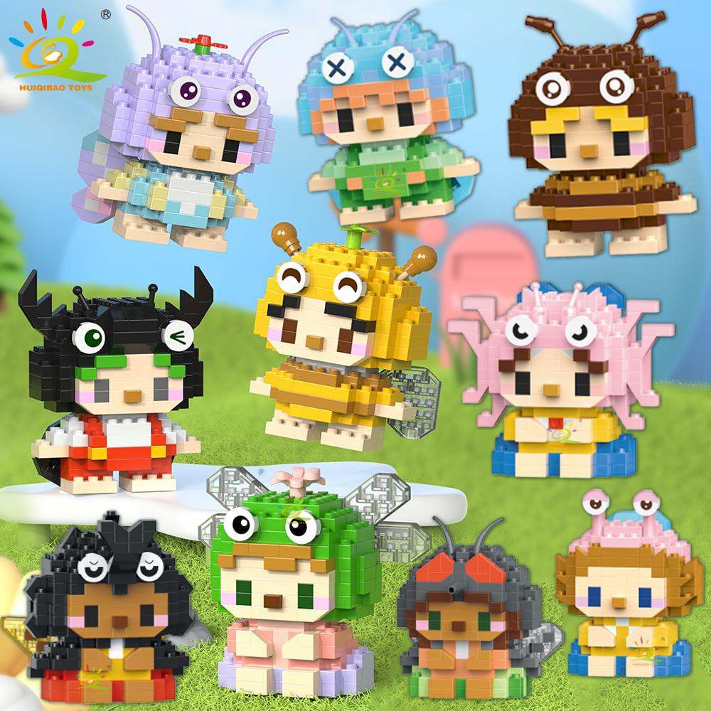 Mini Cute Insect Micro Building Blocks 3D Diamond Model BEE Snail Brick DIY City Construction Toy for Children Kid Gift