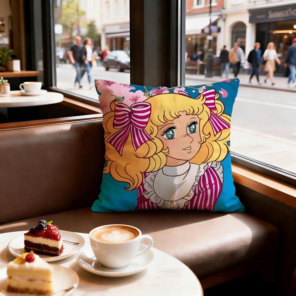 Anime Candy Candy Cushion Cover Decorative Cushions Covers Cover Sofa 50x50 Pillow 4 Piece 45x45 40x40 Pillowcase