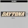 Daytona Motorcycle Sticker Brand Logo DAYTONA Square 150 x 30mm Black/Gold Letters 21273