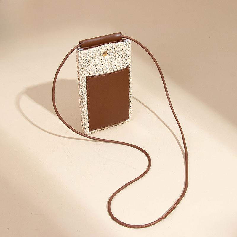 Summer Mobile Phone Bag, Fresh and Versatile, Single-shoulder Crossbody Bag, Vertical Fashionable Pocket Small Bag