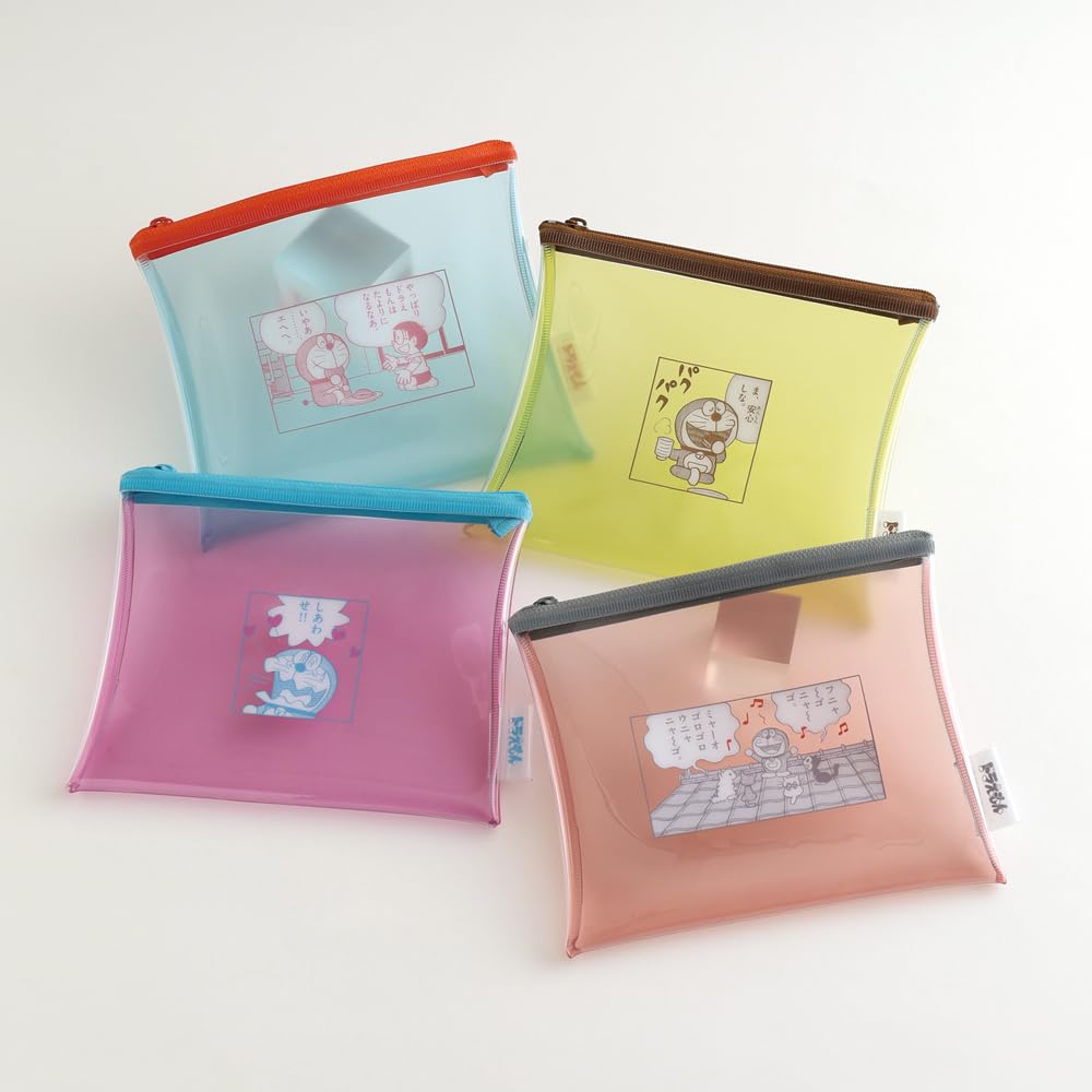Green Flash Doraemon PVC Pouch Coral DG-363