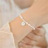 2024 Elegant Heartbreak Silver Pearl Bracelet for Women - Luxurious, Niche, High-End Style