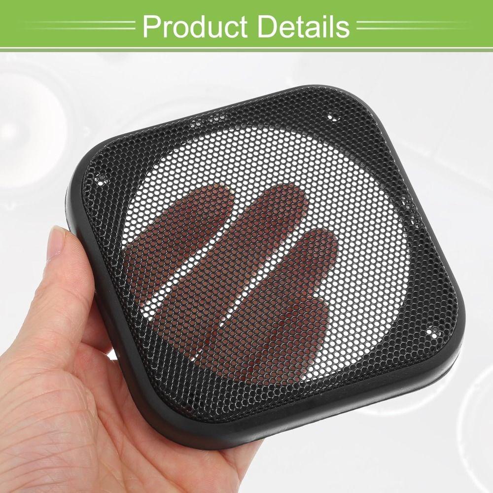 Square Speaker Grill Cover Metal Mesh Speaker Frame Easy Install Speaker Protective Cover