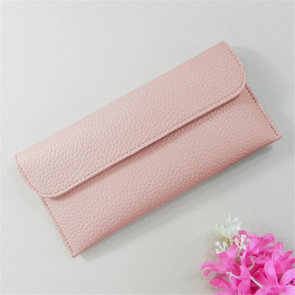 Women PU Leather Long Wallets Fashion ID Credit Card Holder Bag Portable Money Bag Coin Purses