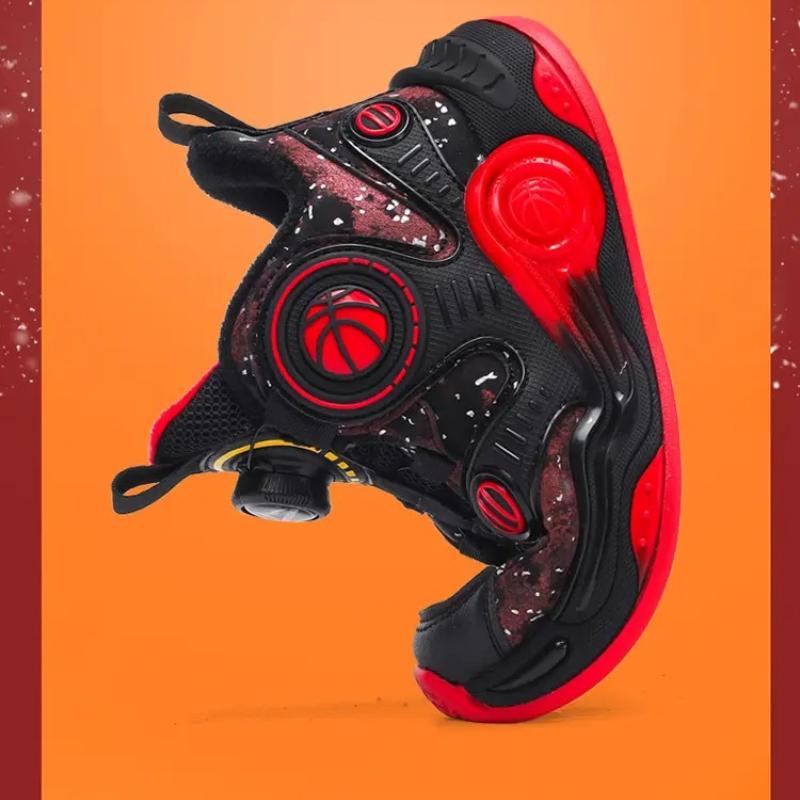 Zimowe Dziecięce Ciepłe Sportowe Buty z Krótkiego Pluszu Buty Dziecięce Buty Codzienne Buty do Koszykówki 29-40