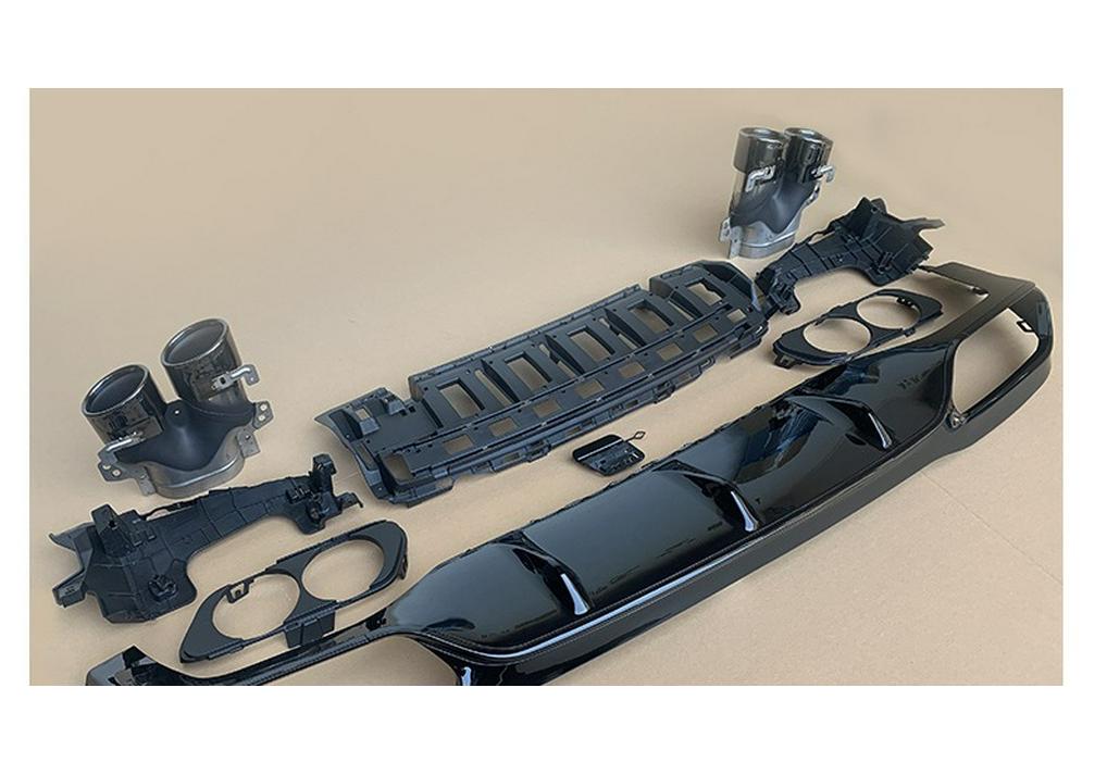 Mercedes-Benz E-Class W213 E53 Style Rear Lip Diffuser Exhaust Tailpipe