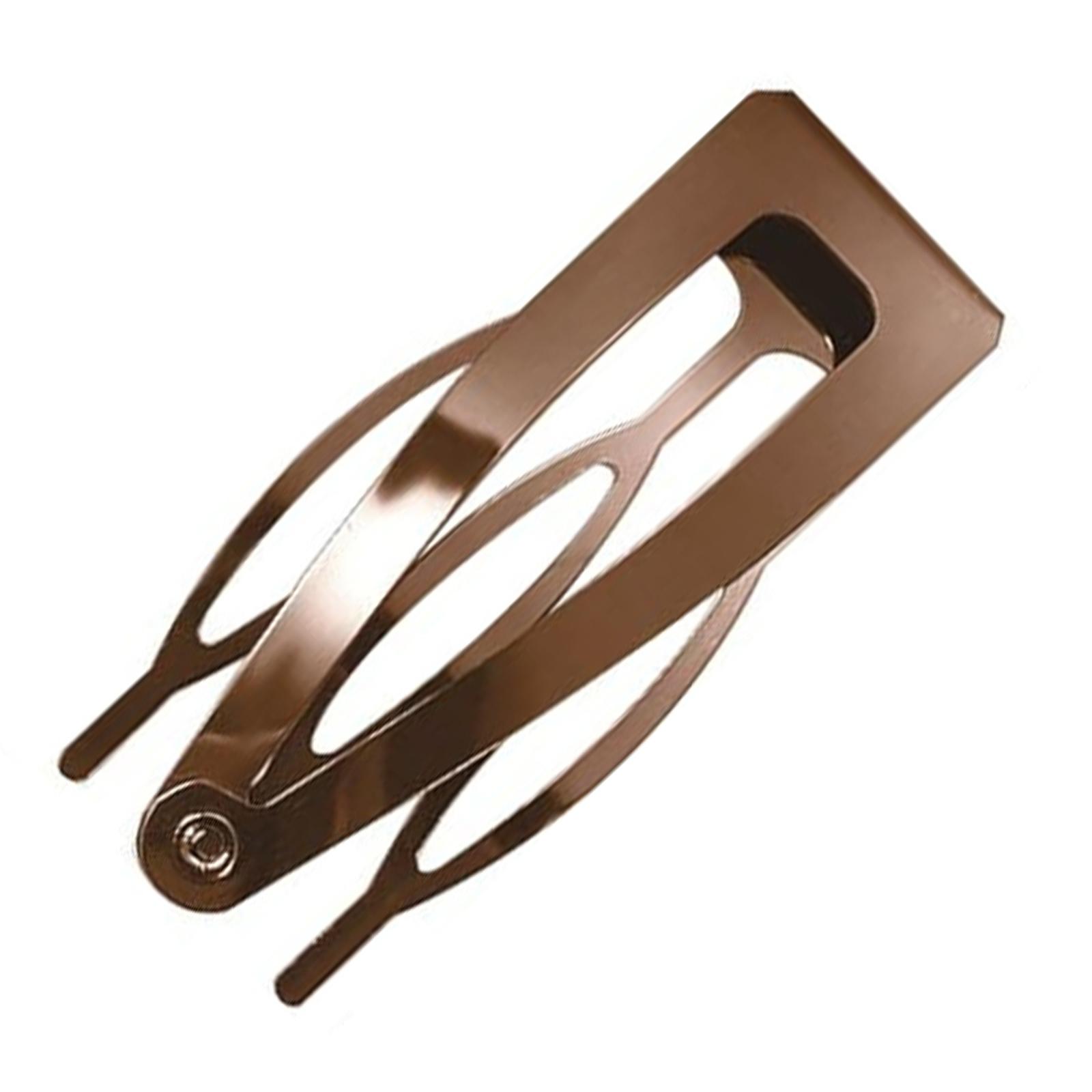 

Заколка для волос с двойной ручкой, металлическая защелка, боковая заколка для женщин, различные аксессуары для волос для повседневной носки и использования в салоне 1 кофейный