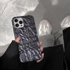 Black tin paper pattern Phone Case for iphone 17 16 15 14 13 11 12 Pro Max X XS Max XR 8p 7p Shockproof Soft Cover