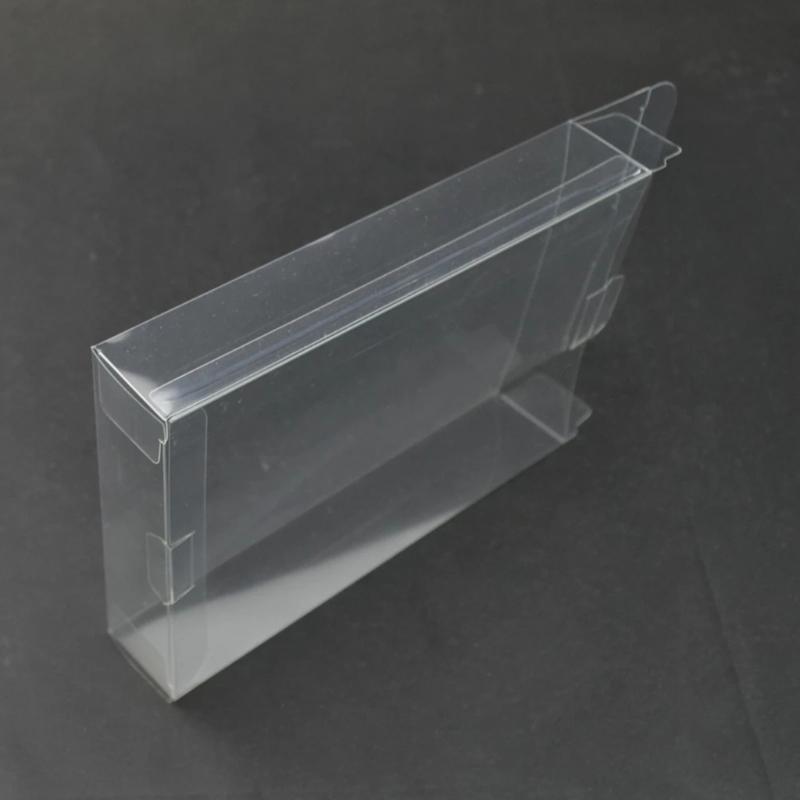 Clear Box Case Sleeve CIB Protector for SNES/N64 Games Cartridge Box