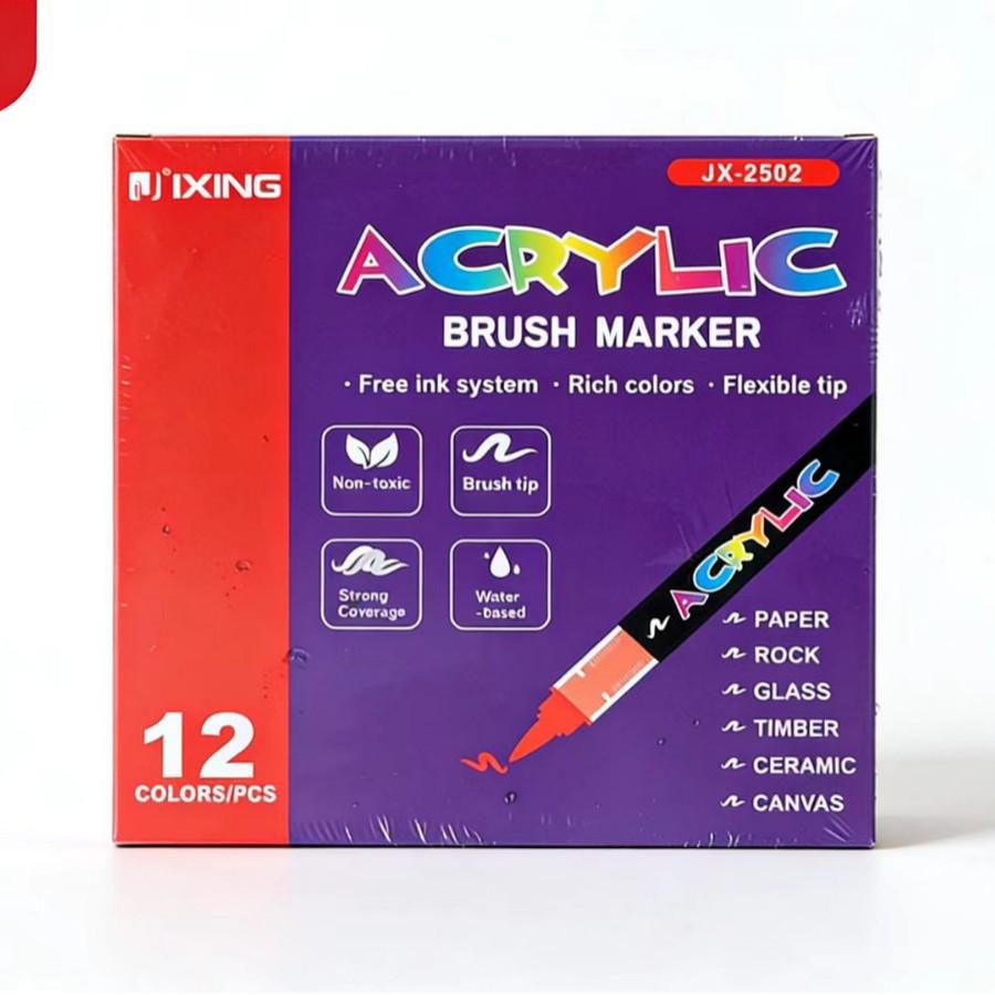 Top-Selling Direct Liquid Soft-Tip Acrylic Marker: Opaque DIY Watercolor Pen with 24 or 36 Colors for Outlining & Hand-Painting.