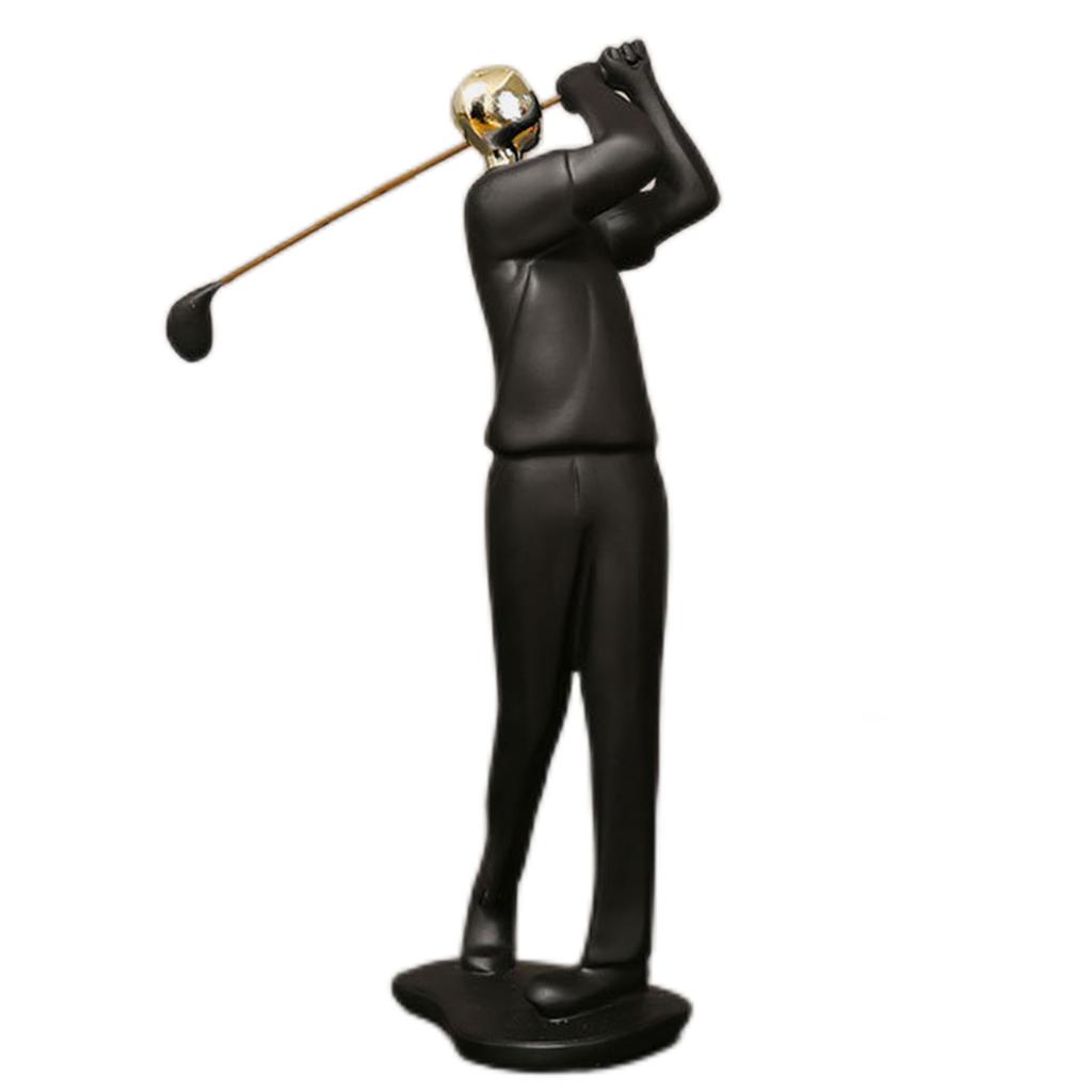 Modern Abstract Craft Resin Athlete Statue Sport Figure Figurine Elegant Sport Theme Sculpture Office Home Living Room Decor
