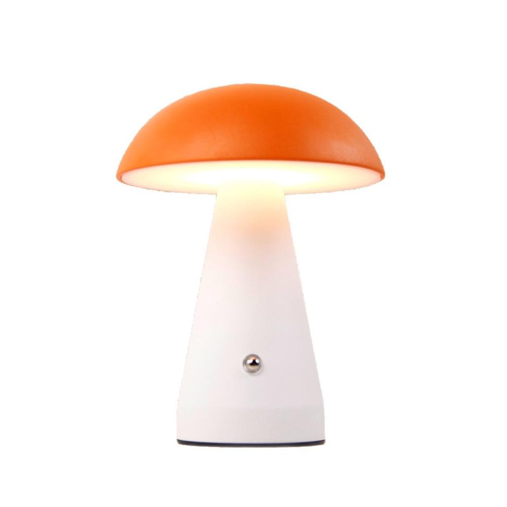 Touch-Activated Mushroom Lamp 3 Color USB Rechargeable Touch Desk Light Extended Illumination Dimmable Dimmable Light Bedroom
