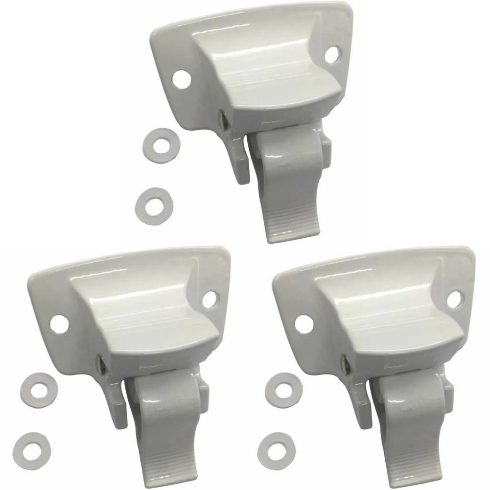 Suport inferior alb pentru copertină, înlocuiește suportul de montare pe perete inferior 3314067.004B pentru rulotă și rulotă