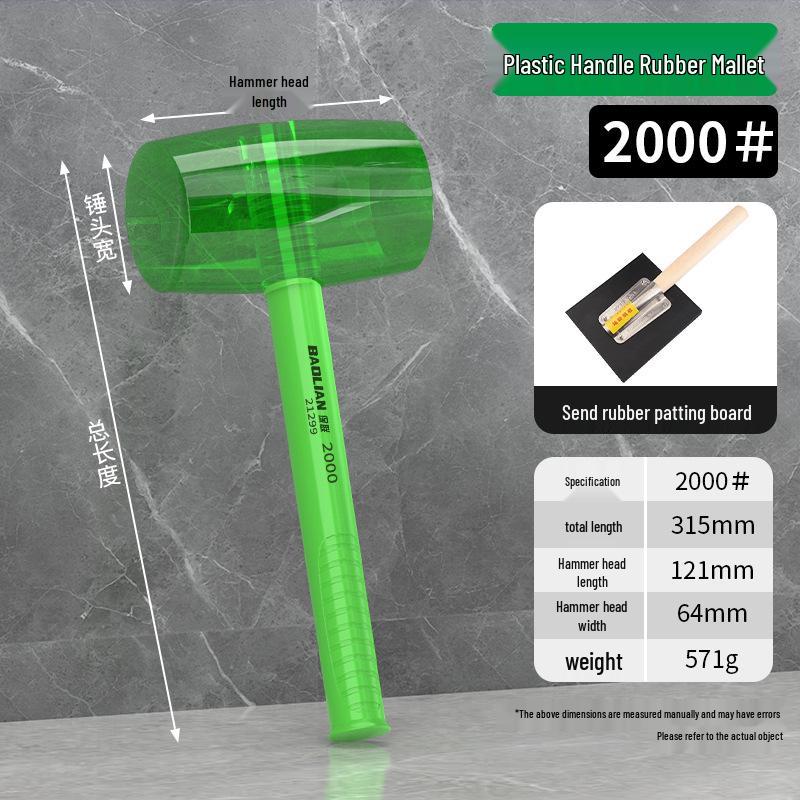 Baolian Gumowy Młotek Odporny na Wstrząsy do Montażu Płytek i Podłóg