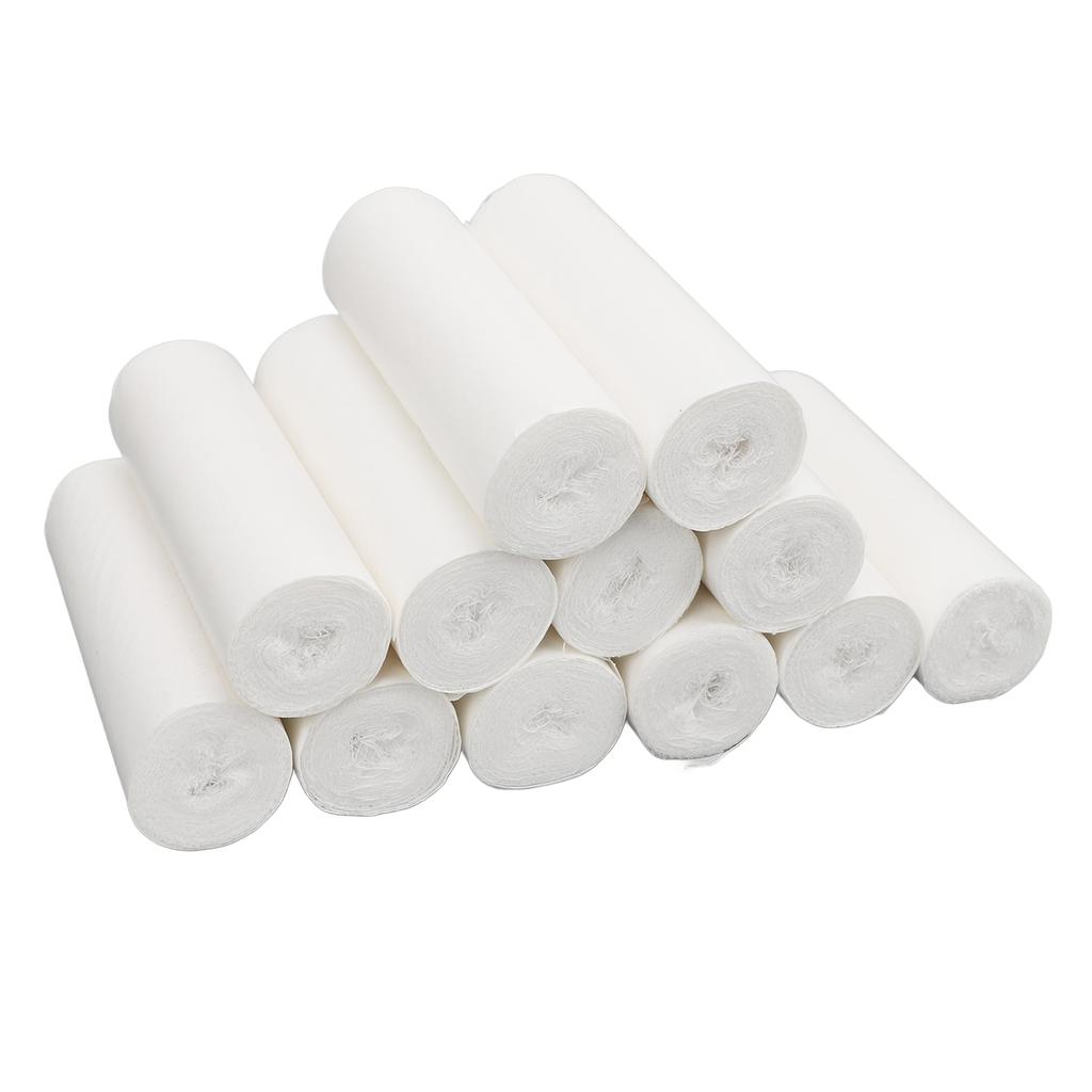 12PCS Gauze Bandage Roll Soft Flexible Cotton Stretchable Breathable Rolled Gauze for Emergency