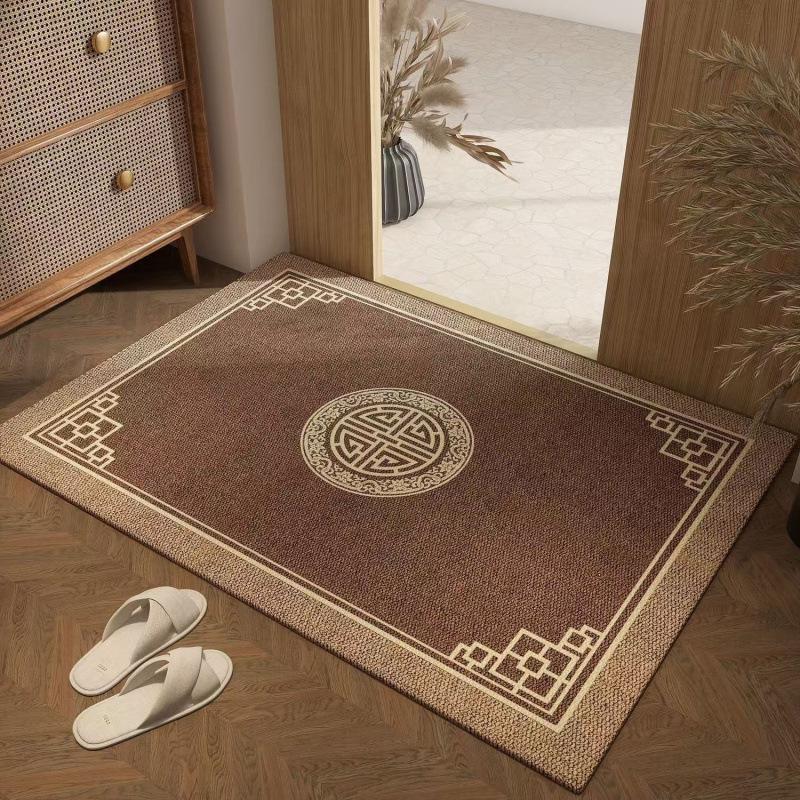 Chinese Style Durable Entryway Door Mat - Dirt & Wear Resistant, Easy Care, Cuttable