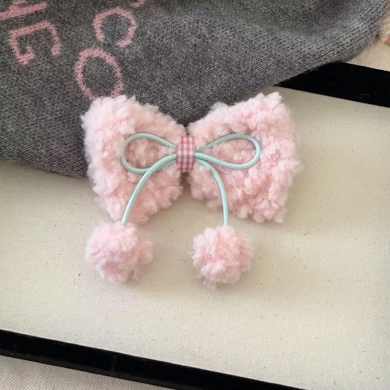 Gentle White Lace Bow Duckbill Clip for Bangs & Ponytails