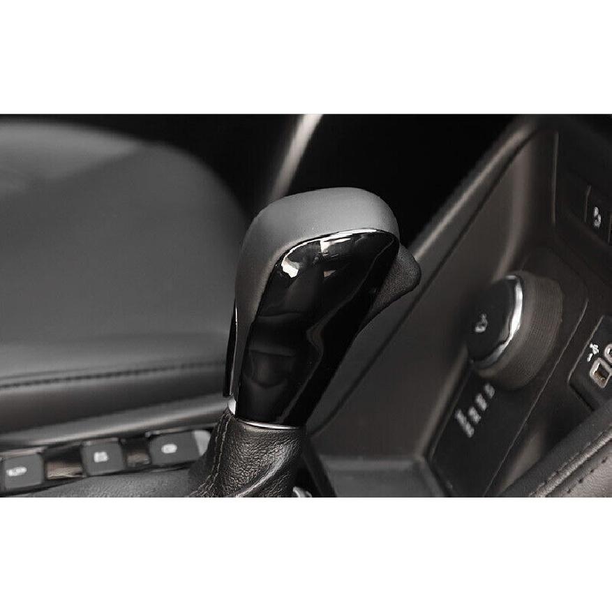 For Jeep Cherokee 19-2022 Glossy Black Center Console Gear Shift Knob Head 2PC