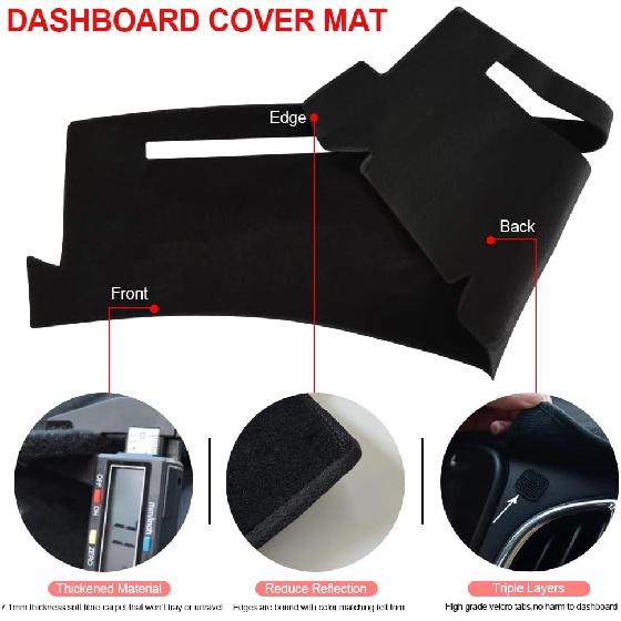Dashboard Cover Dash Cover Mat Pad Compatible With 1999-2006 GMC Sierra/Chevy Chevrolet Silverado,2000-2006 GMC Yukon XL/Chevy Suburban Tahoe