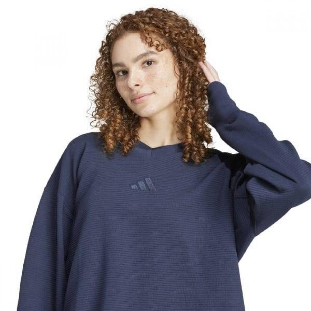 Adidas Women S Spring AuTumn Daily T ShirT Iw1028 All Szn Rib V Neck SweaTShirT